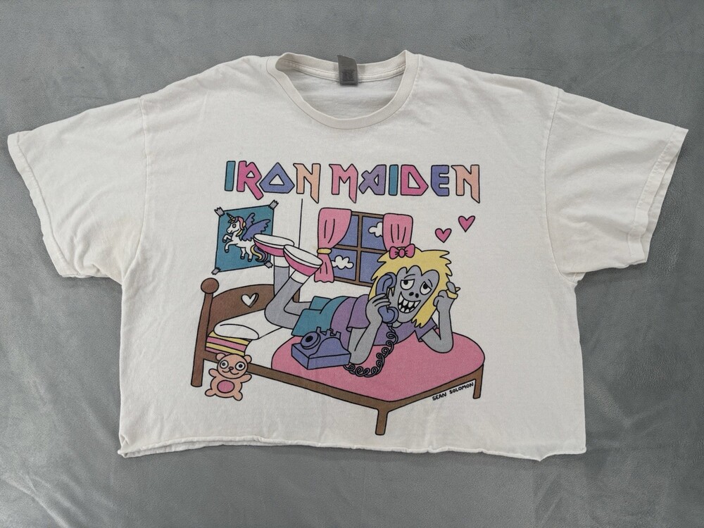 Official Sean Solomon "Cute" Iron Maiden Parody T-Shirt -Limited Edition White